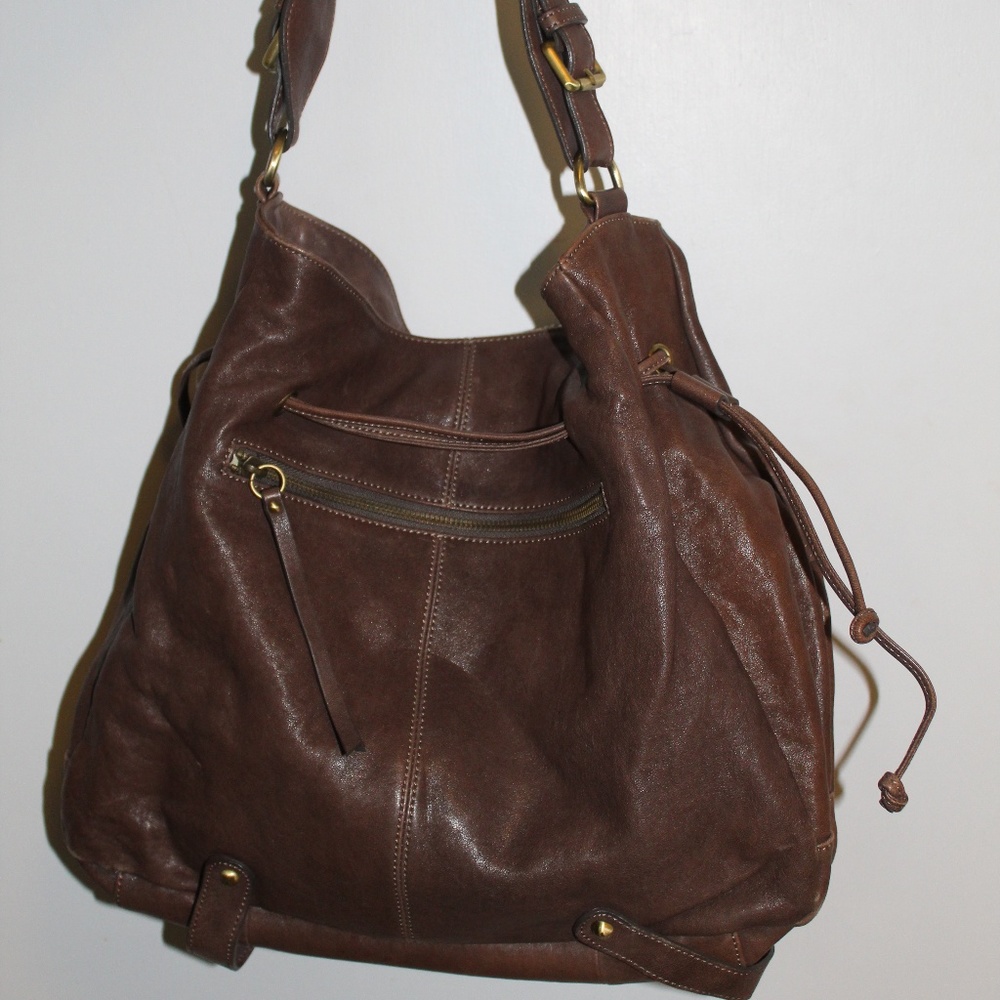 Brown Leather Shoulder Bag